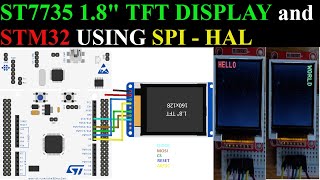 ST7735 18quot TFT Display and STM32  HAL [upl. by Erlina]