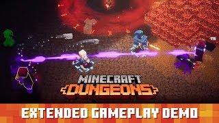 Minecraft Dungeons Extended Gameplay Demo [upl. by Noyar43]