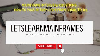 Cobol Interview QuestionReturn Code form Cobol to JCL [upl. by Retepnhoj]