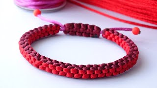 DIY Macrame Style Bracelet – Box Knot  Cobra Square Sliding Knot  CBYS Paracord Tutorial [upl. by Alra]