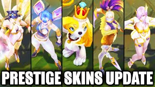 ALL PRESTIGE SKINS UPDATED 2022  League of Legends [upl. by Cally]