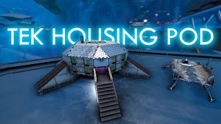 ARK How To Build A TEK Starter Housing Pod  Build Tutorial Easy [upl. by Anaidirib]