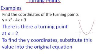 iGCSE Differentiation Turning Points [upl. by Ott]