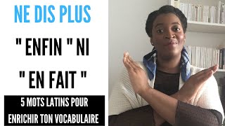 5 MOTS SOUTENUS pour BIEN PRÉSENTER ses idées et ENRICHIR SON VOCABULAIRE rapidement [upl. by Anitnerolf]