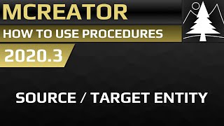 MCreator How to use target and source entity  Procedure Blocks [upl. by Drof136]