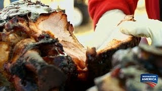 The Most Flavorful Juiciest BoneIn Ham  BBQ Pitmasters [upl. by Queston688]