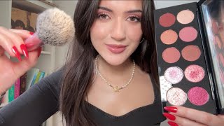 ASMR Doing Your Makeup amp My Makeup with New Luxury Makeup Products 🩷✨ [upl. by Revolc]