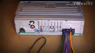 How to connect Sony Mp3 player wiring connection [upl. by Yessak]