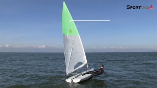 How to adjust the Laser Cunningham  MK2 sail [upl. by Zanahs]