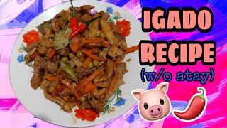 IGADO RECIPE WITHOUT LIVER  TRY NYO TO  ANG SARAP   PORK RECIPE  mljromesaint [upl. by Nebe]