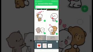 How to add Animated Stickers from GIF to WhatsApp by Animated Sticker Maker [upl. by Coonan]