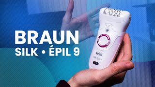 Braun SilkÉpil 9  Technologie SensoSmart et design élégant TEST [upl. by Einnep339]