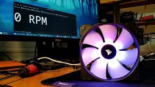 Corsair SP120 RGB Elite  Fan Noise [upl. by Tychonn2]