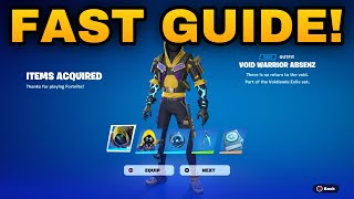 How To COMPLETE ALL VOID WARRIOR ABSENZ VOIDLANDS EXILE QUESTS CHALLENGES in Fortnite Pack Guide [upl. by Noyar]