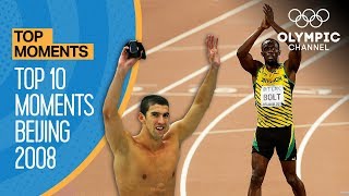 Top 10 Olympic Moments Beijing 2008  Top Moments [upl. by Beekman599]