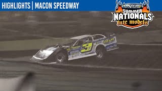 DIRTcar Summer Nationals Late Models Macon Speedway July 8 2021  HIGHLIGHTS [upl. by Aryas]