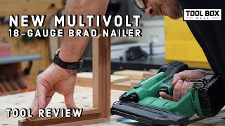 Metabo HPT 18V MultiVolt 18Guage Brad Nailer NT1850DF [upl. by Nylra]