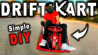 Easy DIY Electric Drift Kart  Taxi Garage 48v Crazy Cart Upgrade Kit Test and Review [upl. by Ahsirtap]