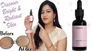 Saturn Alpha Arbutin Serum Detailed ReviewSerum for Dark Spots amp HyperpigmentationMakeup by Nidhi [upl. by Warner]