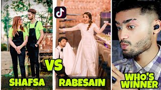 Rabesain Vs Shafsa TikTok  Reaction  Shafsa VS Rabesain TikTok Battle akreaction2791 [upl. by Dijam]