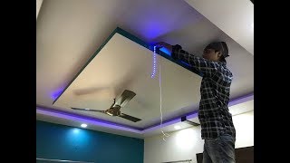 False Ceiling में Led Stripes Light कैसे लगाते हैं  Led stripe light installation in False ceiling [upl. by Ykcub]