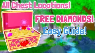 EVERY CHEST LOCATION In DIVINIA PARK Royale High Chest Locations [upl. by Llerrahs]