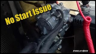 Toyota forklift no start issue [upl. by Bailie]