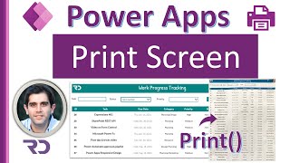 Print Screen in Power Apps  Print Form amp Gallery [upl. by Treiber]