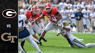 Georgia vs Georgia Tech Football Highlights 2017 [upl. by Simpkins]