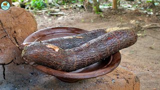 Manioc Curry Village Cooking  This Very Healthy And Very Tasty Recipe [upl. by Eatnahc]