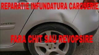 Reparatie infundatura aripa spate VW Golf fara chit sau vopsire [upl. by Erodasi]