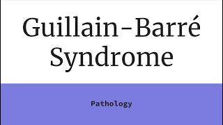 GuillainBarré Syndrome [upl. by Christabel]