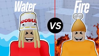 Water Element Vs Fire Element In Roblox Rivals [upl. by Devan913]