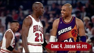 NBA Finals 1993 Phoenix Suns vs Chicago Bulls  Game Highlights  Game 4  Jordan 55 HD 720p60fps [upl. by Eliak]