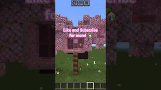 How to Build a Cherry Tree House in Minecraft cute fun treehouse minecraft tutorial [upl. by Nicks]