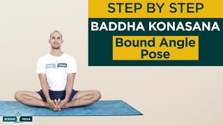 Baddha Konasana Bound Angle Pose Benefits How to Do amp Contraindications by Yogi Tara Siddhi Yoga [upl. by Waverly529]