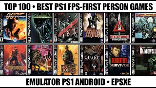 Top 100 Best FPS And First Person Games For PS1  Best PS1 Games  Emulator PS1 Android [upl. by Eesak]