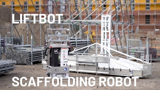 LIFTBOT  the robotic digital worker for scaffolding from KEWAZO [upl. by Noffets]