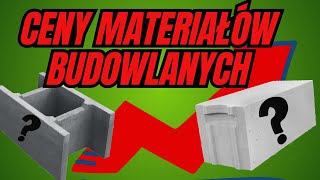 CENY MATERIAŁÓW BUDOWLANYCH W 2024 r  BONUS [upl. by Lamee]