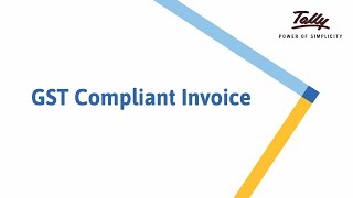 GST Compliant Invoices  India  TallyPrime Walkthrough [upl. by Wrand827]