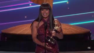 Angela Bassett wins her first Emmy for Outstanding Narrator in quotQUEENSquot 2024 [upl. by Hedwiga]