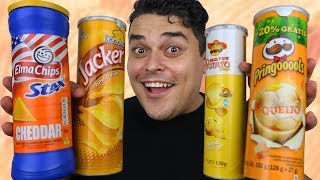 QUAL DESSAS BATATAS É MELHOR  Pringles Elma Chips Stax Mr Potato e Jacker [upl. by Trixie]