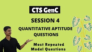 Cognizant aptitude questions Cognizant GenC Numerical Ability QuestionsSesssion 4 [upl. by Raynata]