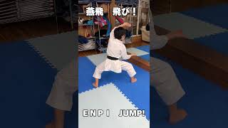 【空手道 型】 燕飛 飛び 稽古 【karatedo】 ENPI JUMP training karate [upl. by Nadda]