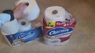 Charmin Ultra Soft VS Charmin Ultra Strong  Toilet Paper Comparison [upl. by Ecallaw]