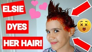 ELSIE DYES HER HAIR😳 19 VLOG [upl. by Acinomahs934]