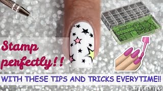 Stamp Your Nails Perfectly  Tips amp Tricks For Nail Art Stamping❤Beginner edition [upl. by Andra]