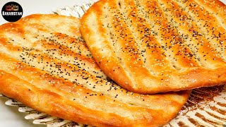 NAAN BREAD  AFGHANI NAAN  EASY NAAN RECIPE  طرز تهیه نان پنجه کش افغانی  نان بربری ایرانی [upl. by Lak]