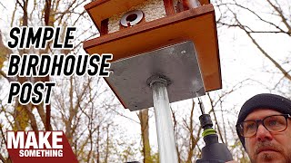 How to Make a Simple Birdhouse Post Beginner Welding Project [upl. by Seligman73]