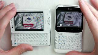 HTC ChaCha vs Sony Ericsson Xperia mini Pro SK17i  German [upl. by Tennes]